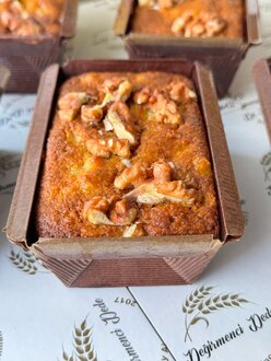 Badem Unlu Elmalı Kek (Glütensiz) (Şeker İlavesiz) görseli