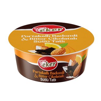 Portakallı Bademli & Bitter Çikolatalı Sütlü Tatlı görseli