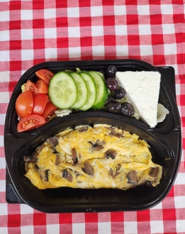 Mantarlı Omlet Kahvaltı Tabağı görseli