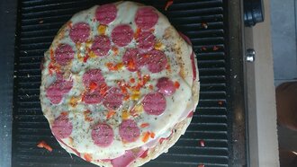 Sosisli Kaşarlı Bazlama Tost görseli