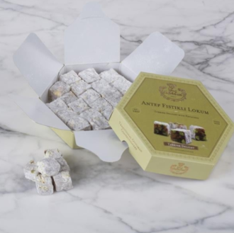 Çifte Kavrulmuş Antep Fıstıklı Lokum (400 Gr) görseli