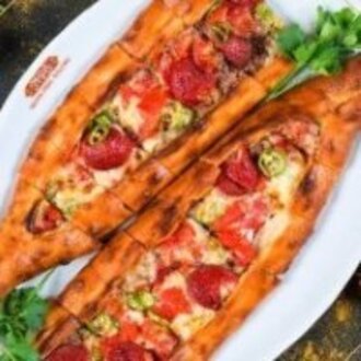 2 Ad Sebzeli Kaşarlı Pide +2 Ad Ayran görseli