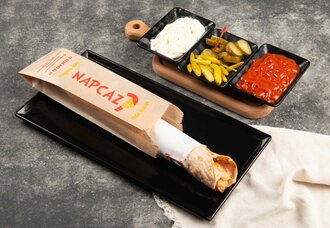 1,5 Porsiyon Kaşarlı Tavuk Döner Dürüm görseli