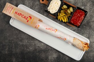 1,5 Porsiyon Kaşarlı Zurna Tavuk Döner Dürüm görseli