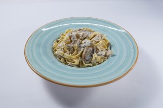 Mantarlı Tavuklu Makarna görseli