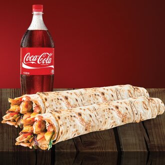 2'Li Medium Dois Tavuk Döner + 1 Lt. İçecek görseli