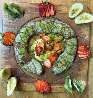 Çikolatalı Fıstıklı Katmer görseli