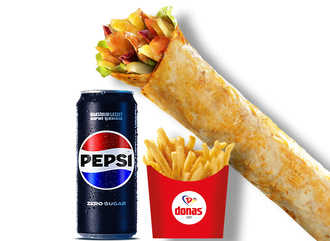 Donas Zurna Tavuk Döner Dürüm Menü 2 görseli