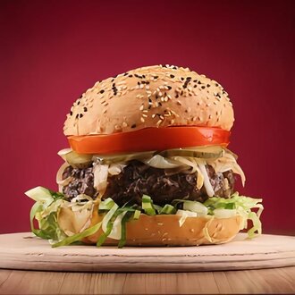 Cheese & Bacon Burger görseli