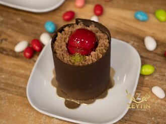 Frambuazlı Çikolatalı Pasta (Tek Kişilik) görseli