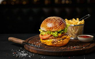 Double Tavuk Burger görseli