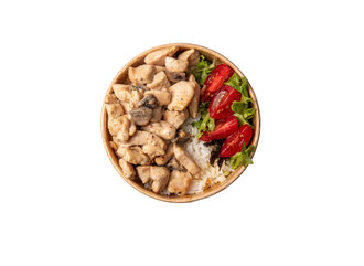 Kremalı Mantarlı Tavuk Bowl görseli
