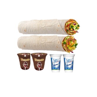 2'Li Mega Çiğköfte Dürüm Menü görseli