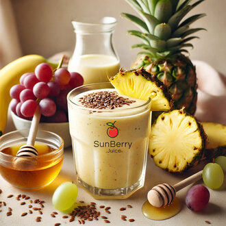 Kadınlar İçin Enerji Verici Ananas & Üzüm Smoothie görseli