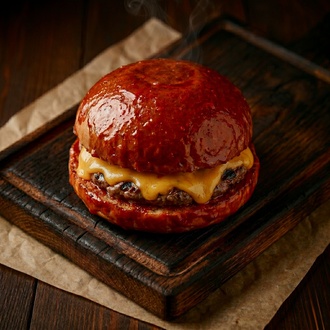 Cheddarlı Islak Burger görseli
