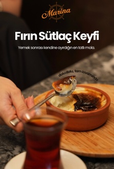 Kiremitte Fırınlanmış Sütlaç görseli