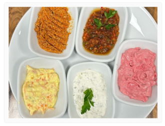 4 Çeşit Karışık Meze Tabağı görseli