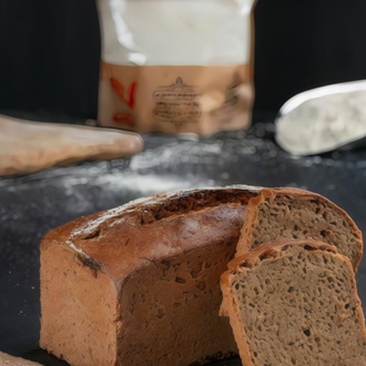 Ekşi Mayalı Siyez Unlu Sade Siyez Ekmeği (1 Kg) görseli