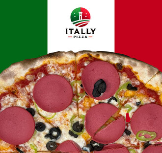 Salamlı Pizza (Orta Boy) görseli