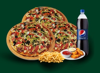 3 Adet Orta Boy Pizza Menü görseli