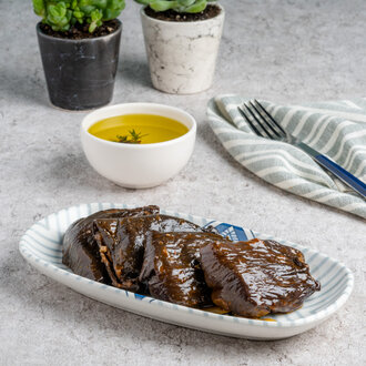 Zeytinyağlı Kuru Patlıcan Dolma (Vegan) görseli
