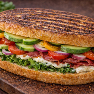 Yumurtalı Ekmeğe 5 Peynirli Tost görseli