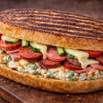 Yumurtalı Ekmeğe Full Ayvalık Tostu görseli