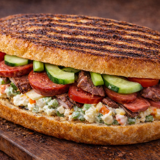 Yumurtalı Ekmeğe King Ayvalık Tostu görseli