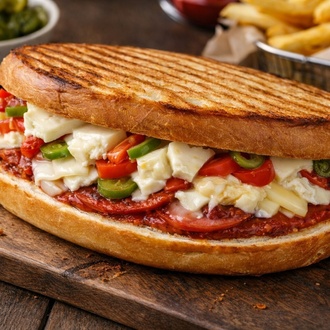 Kaşarlı Domatesli Biber Kızartmalı Ayvalık Tostu görseli