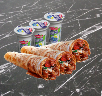 Üç Dürüm Üç Ayran görseli