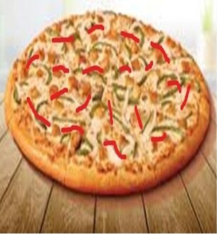 Köri Soslu Tavuklu Pizza (25 Cm.) görseli