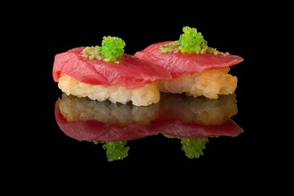 353. Crispy Rice With Spicy Maguro And Yuzu Kosho görseli