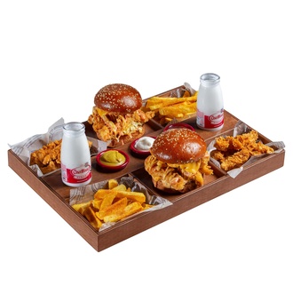 Cajun Burger Combo Menü görseli