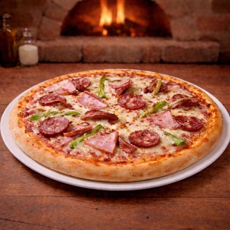 Süperetli Pizza (Orta) görseli