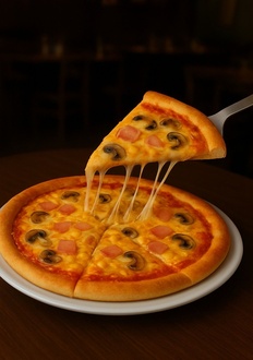 3 Peynirli Pizza (Orta Boy) görseli