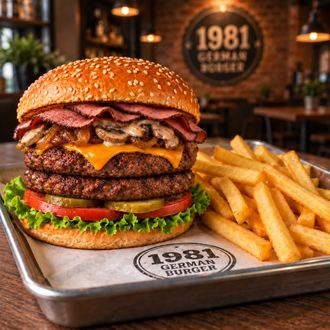Double Smoky Meister & Patates Kızartması görseli