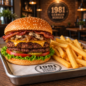 Double Kaiser Bacon & Patates Kızartması görseli