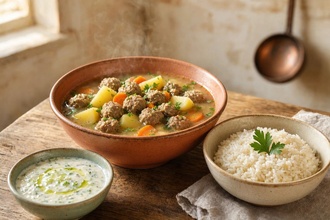 Sulu Köfte & Pilav & Cacık Menü görseli