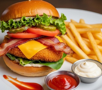 Chicken Meat Wagom Burger Menü görseli