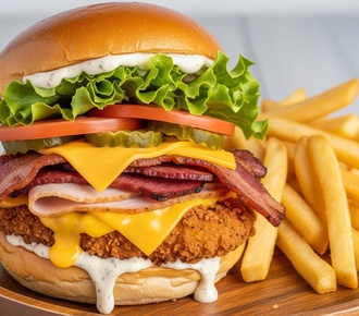 Chicken Laswegas Burger Menü görseli