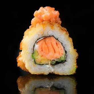 558. Special 9 - Salmon, Avocado, Spicy Salmon Tartar Deep Frıed Harumaki Roll (8 Parça) görseli