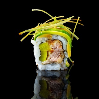 557. Special 8 - Deep Fried Tuna & Avocado & Takuan & Unagi Sauce Crispy Potato Roll) (8 Parça) görseli