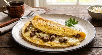 Kavurmalı Omlet görseli