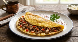 Kıymalı Omlet görseli