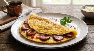 Sucuklu Omlet görseli