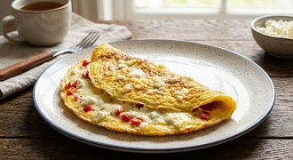 Beyaz Peynirli Omlet görseli