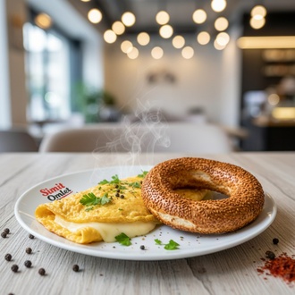 Kaşarlı Omlet Simit görseli