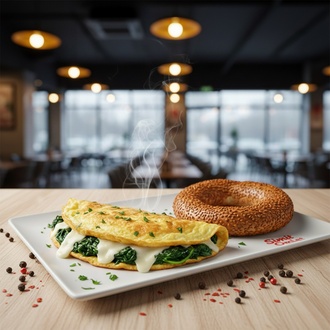 Ispanak Kaşarlı Omlet görseli