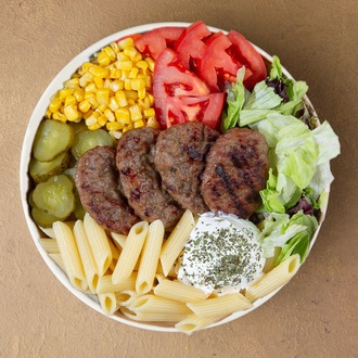 Izgara Köfte Makarna Bowl görseli