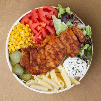 Tavuk Pirzola Makarna Bowl görseli